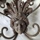 Antique piece/wrought iron wall chandelier
