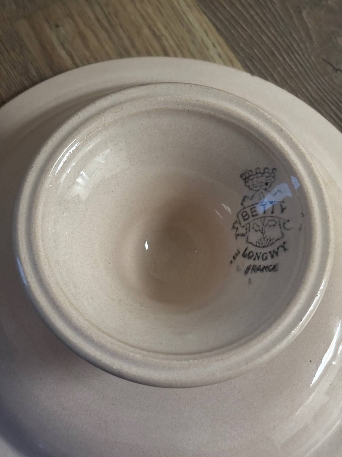 Vintage compote dish Longwy Betty