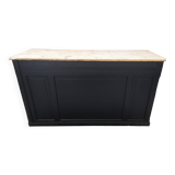 Old counter with black patina drawer