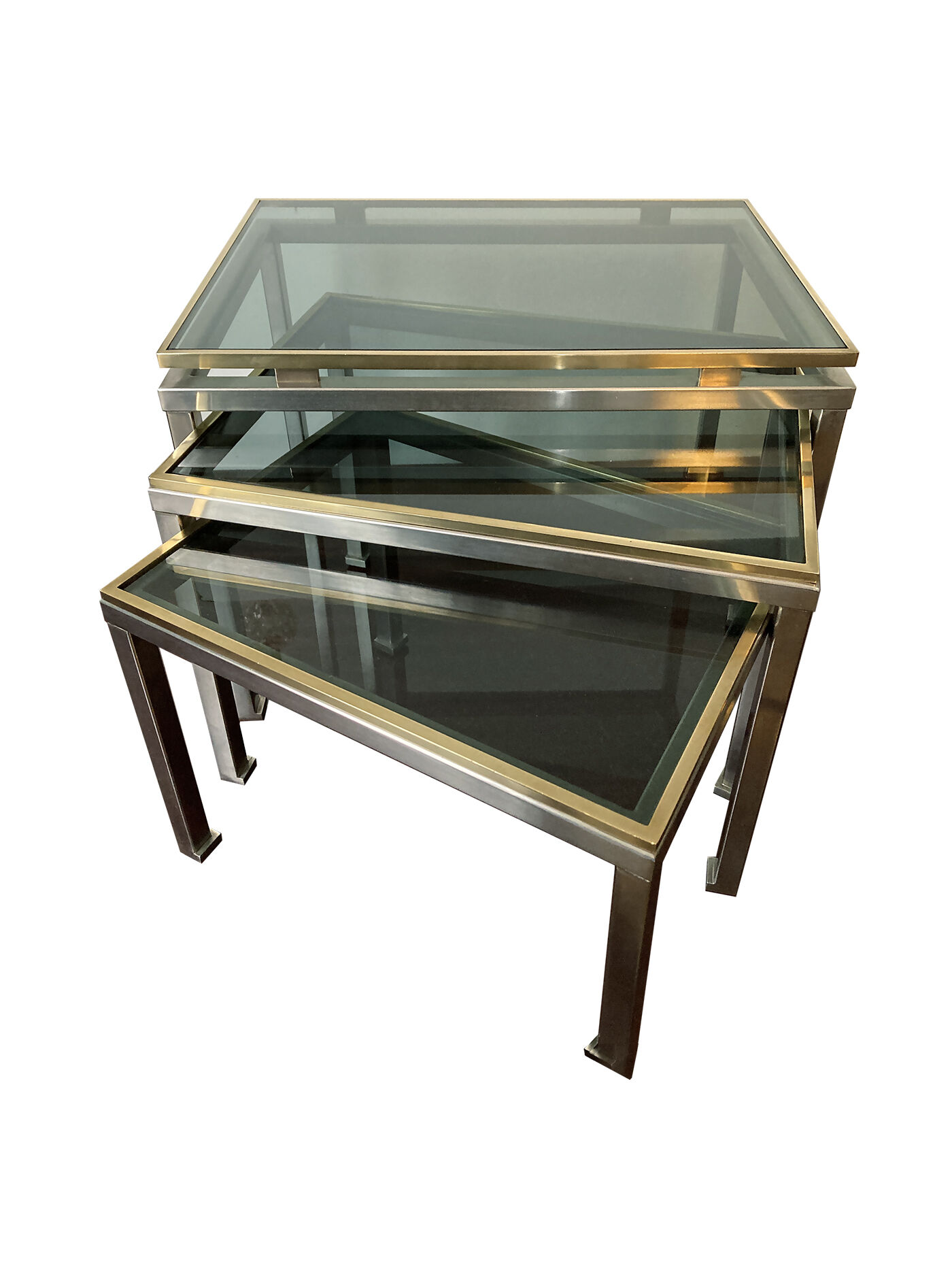 Guy Lefevre pull-out tables for Maison Jansen, 1970