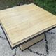 1970s Fedam travertine coffee table