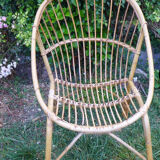 Vintage rattan armchair