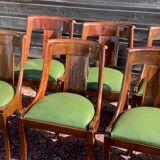 Series of eight gondola chairs empire mahogany era 1900