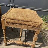 Series of five Louis XIII walnut stools