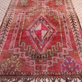 Vintage pink Berber rug