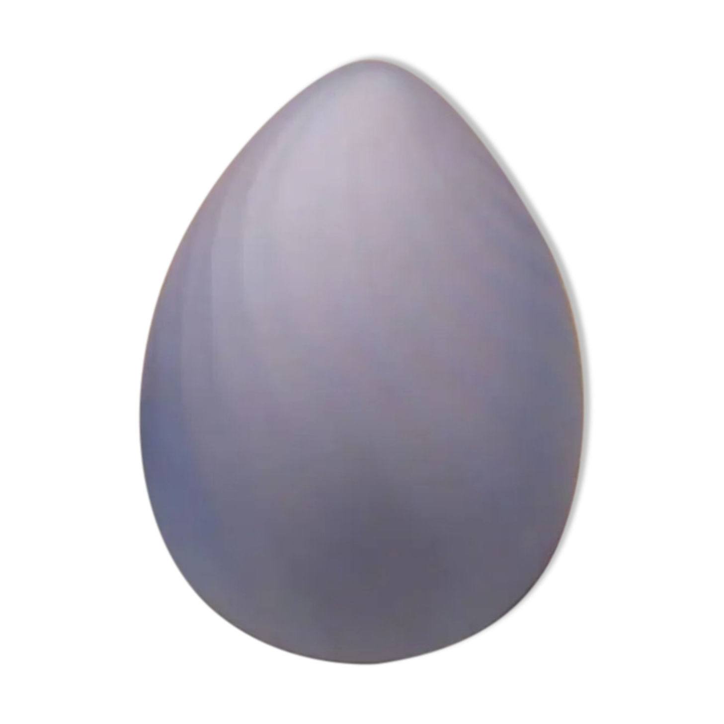 Pose lamp Modern design in the shape of an egg in blue glass TBE