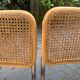 Ensemble de 4 Chaises vintage modèle Cesca B32 en chrome et bois