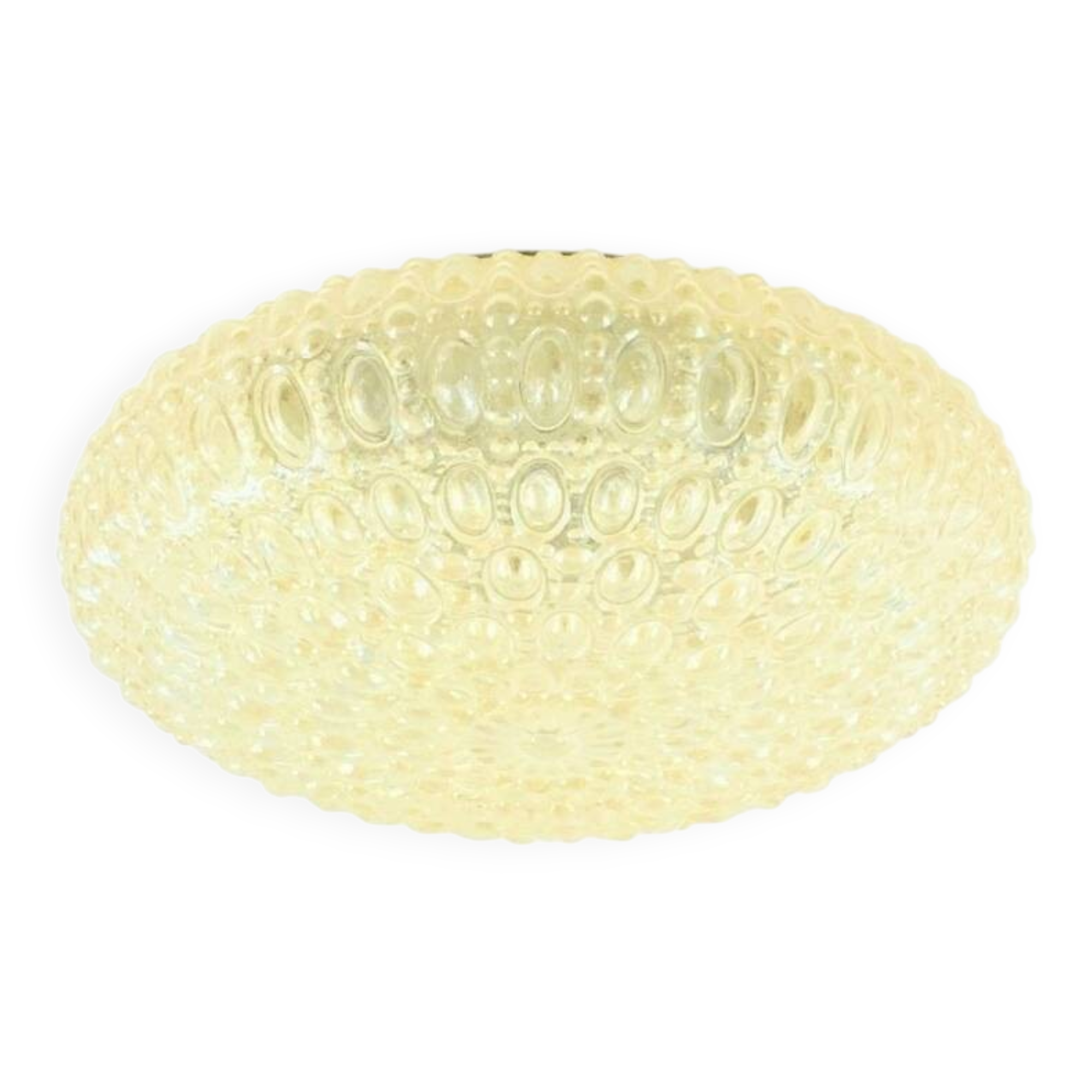 Extra Large Amber Bubble Glass Ceiling Light - H. Tynell for Limburg, 1960s