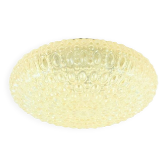 Extra Large Amber Bubble Glass Ceiling Light - H. Tynell for Limburg, 1960s