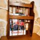 Wooden wall review holder