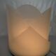 Large vintage white glass lamp model LT300 by Carlo Nason for Mazzega.