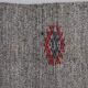 Tapis Kilim turc gris