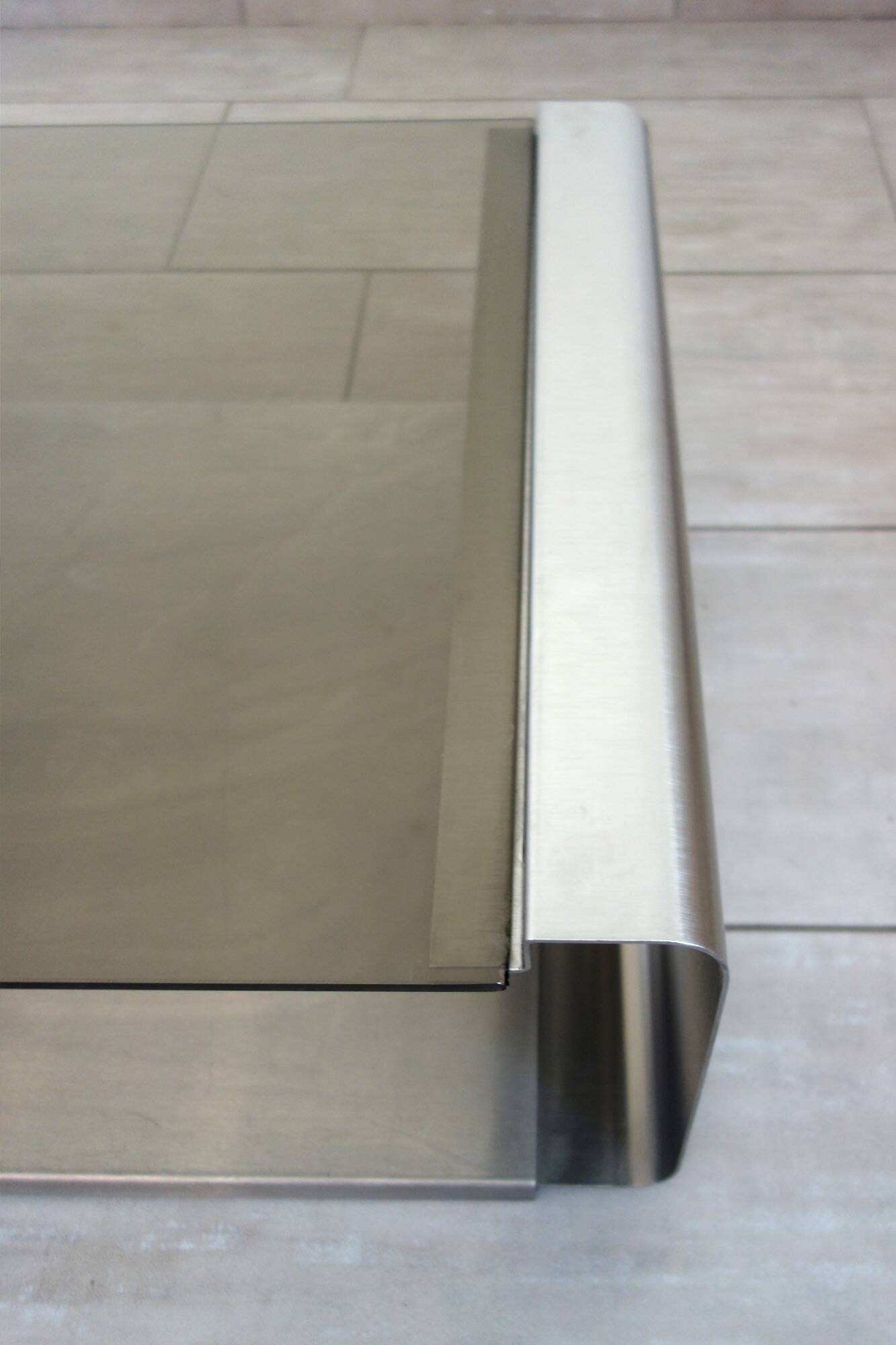 Vintage coffee table by François Monnet, Kappa edition, 1970