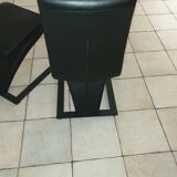 Chaises design en cuir veritable