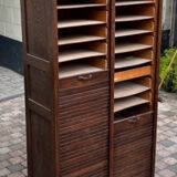 Filing cabinet with curtains