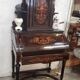 Bureau bonheur du jour Napoléon III en bois noirci