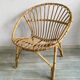 Adult rattan shell armchair