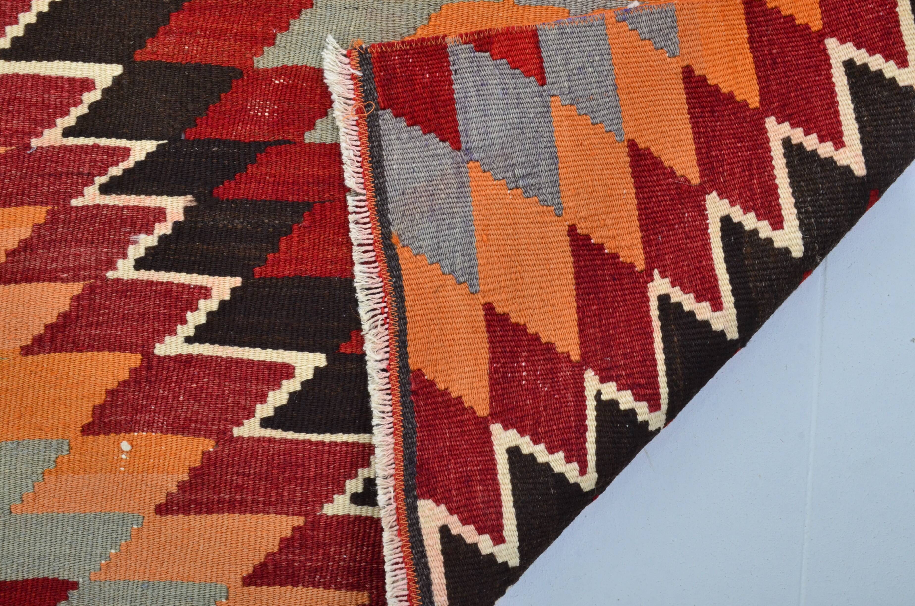 Geometric Anatolian Decorative Kilim Rug sku 3405