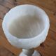 Empty pocket, alabaster ashtray