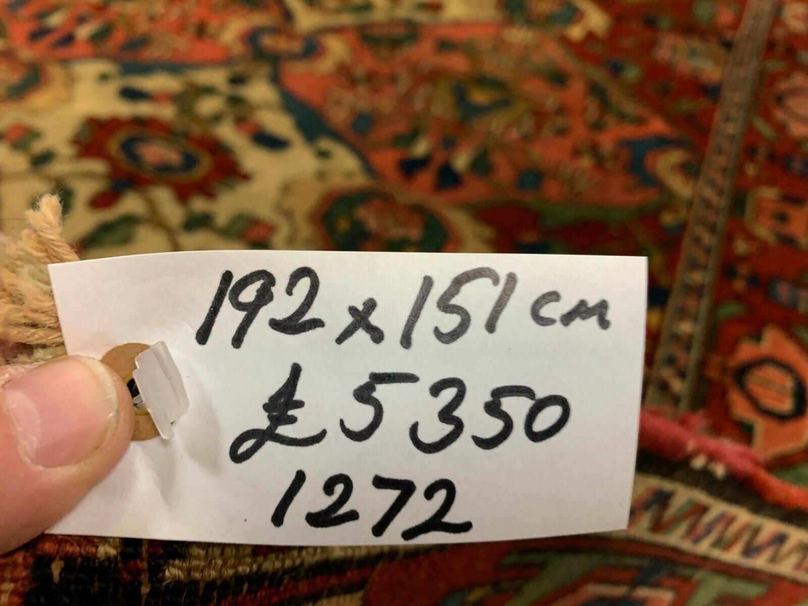 Antique Bakhtiari rug 192x151 cm