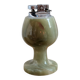 Vintage green onyx table lighter – 1970s style