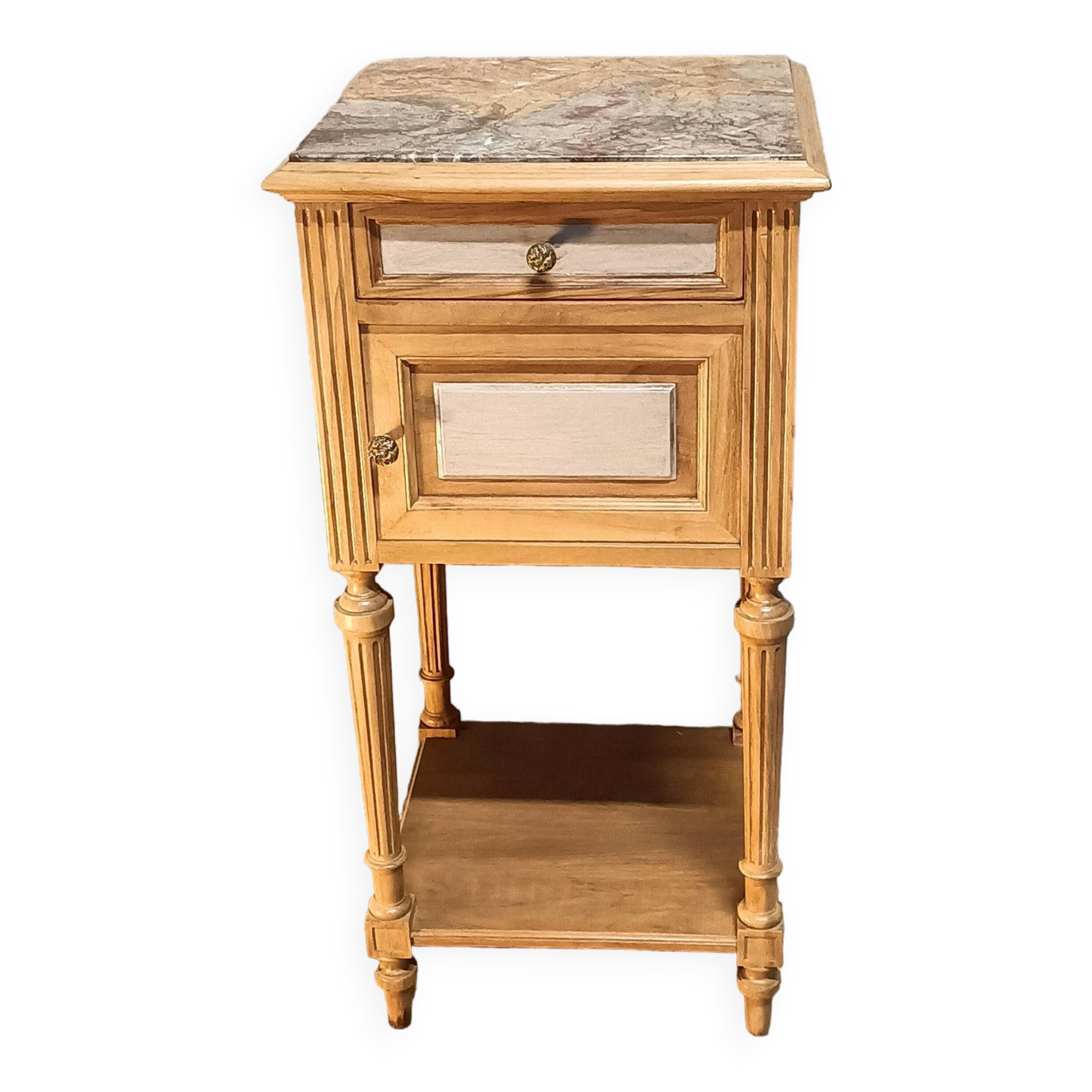 Walnut bedside table