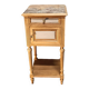 Walnut bedside table