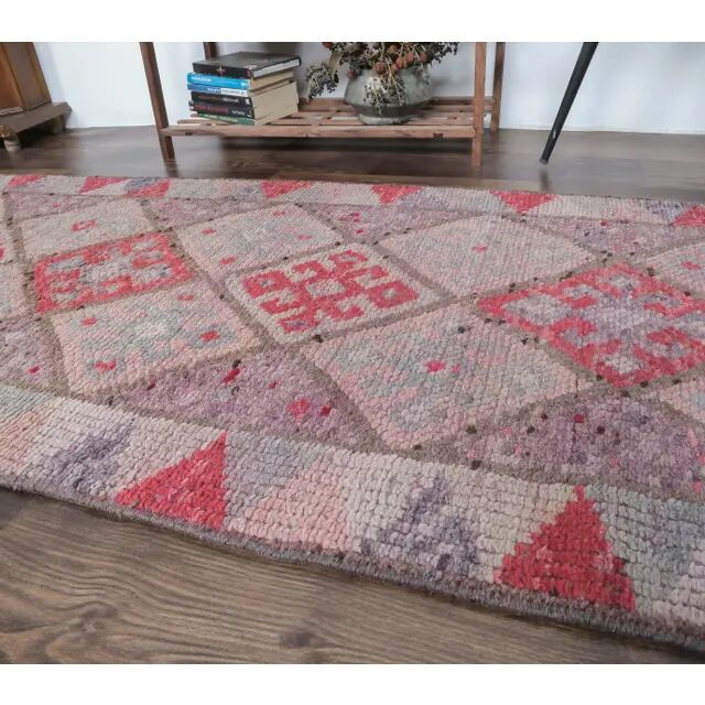 1970s 2'6x10'9 ft. Oushak Turkish handwoven runner rug  79x333