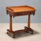 Antique mahogany writing desk with drawer, Italy, 19th century.