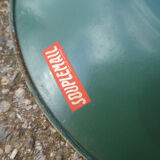 Lot of 5 green bistro lampshade in enamelled sheet metal - Souplemail