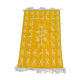 Berber yellow and white carpet 115x63cm