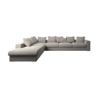 Corner sofa bo concept 6 seater , light grey