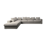 Canapé d'angle bo concept 6 places , gris clair