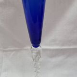 6 Murano colored champagne flutes