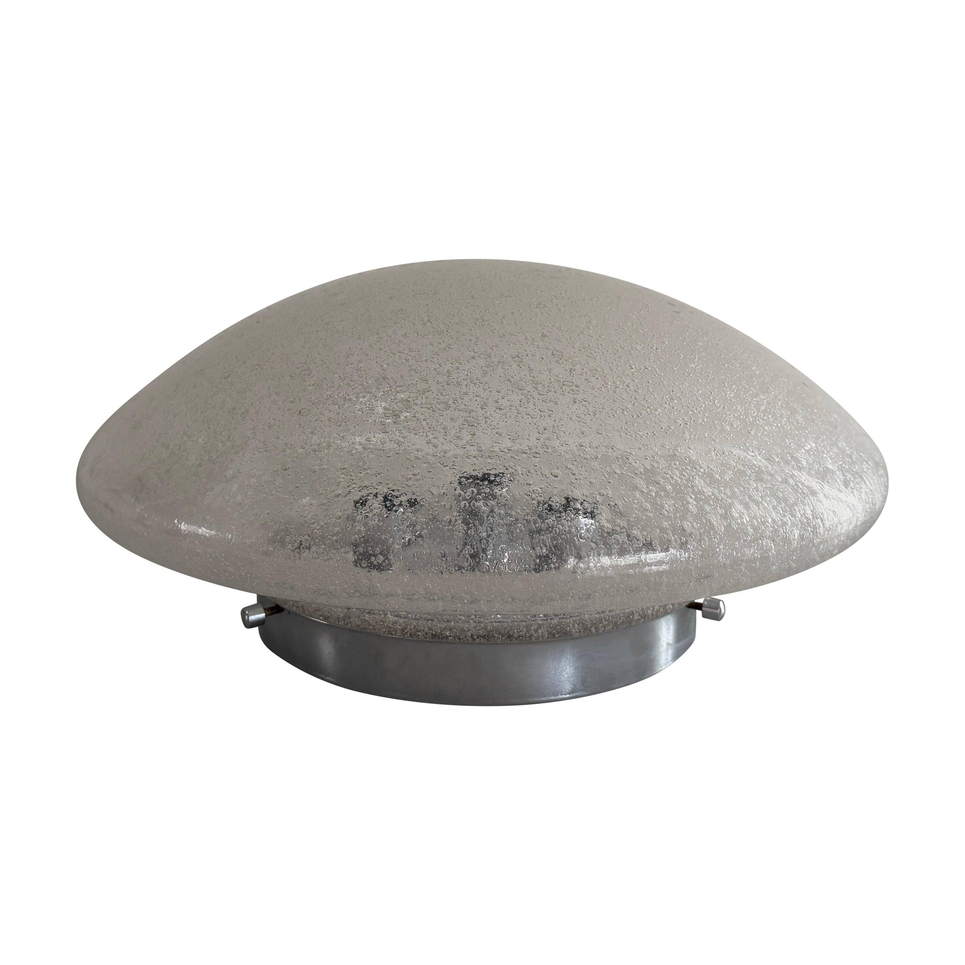 The Moderns Dome Glass Flush Mount Light by Doria, 1960s, Germany