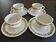 Set of 4 cups and saucers Corelle Spring Blossom Green