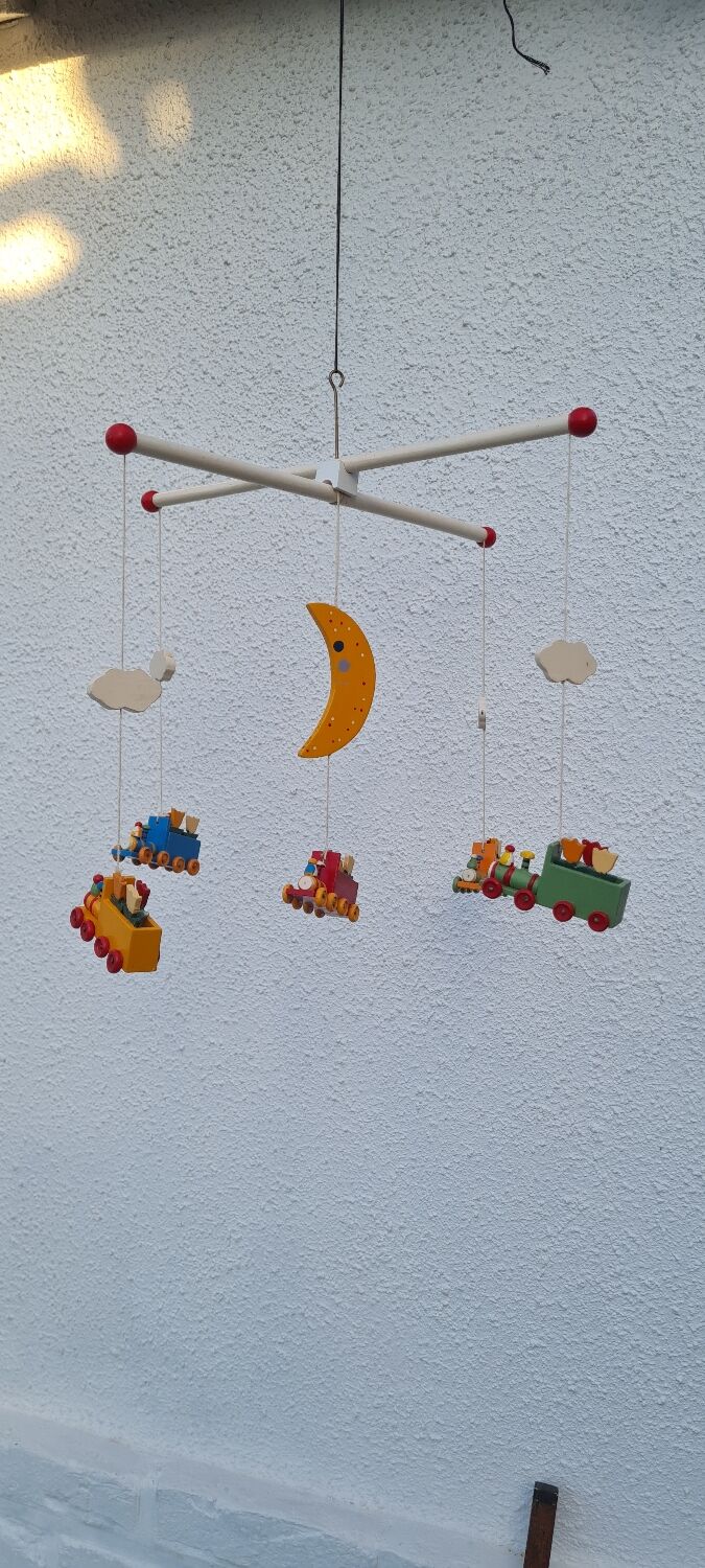 Vintage wooden children's mobile