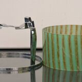 Art Deco Candle Holder Stand by WMF Ikora with Green Glass