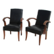 Pair of very chic 1940s bridge armchairs