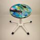 Recycled plastic school stool, 1970s