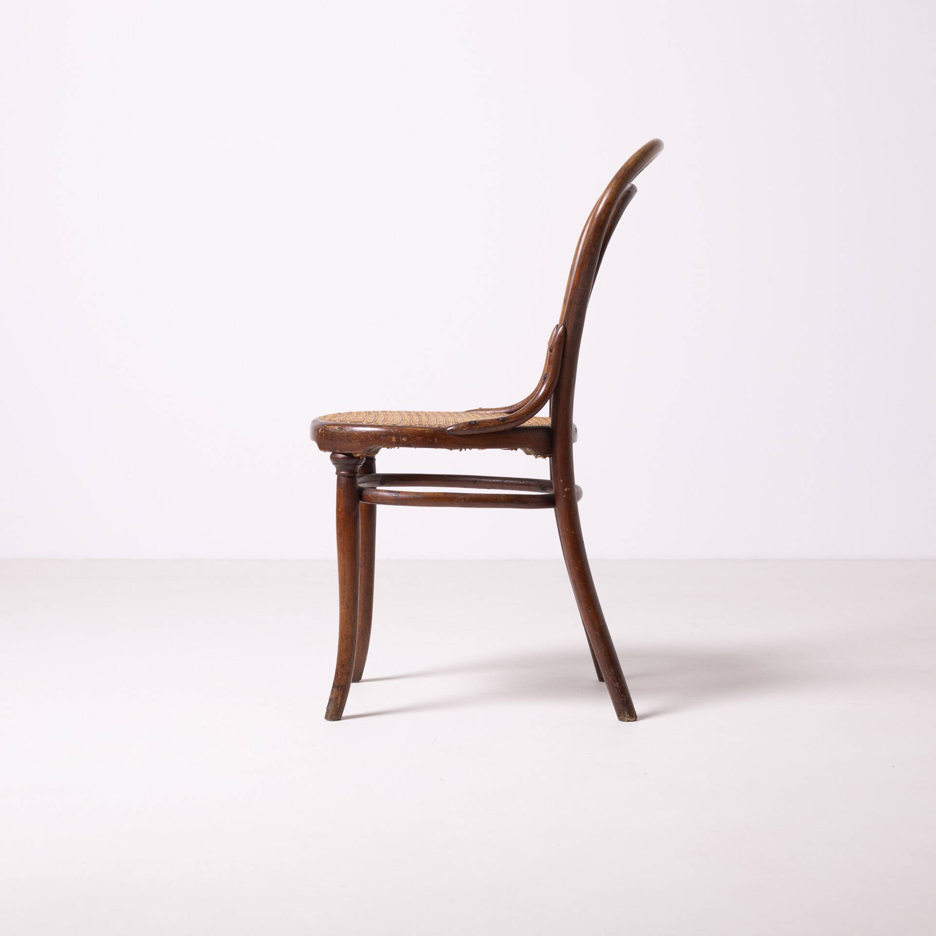 Antique Thonet 14 variation bentwood cane chair, Austria, circa 1900