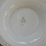 Cake plate, earthenware cup from luneville