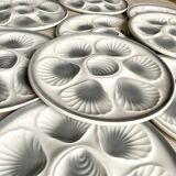 14 assiettes à huîtres Moulin des loups