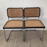 Pair of chairs Marcel Breuer Cesca B32