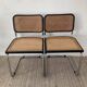 Pair of chairs Marcel Breuer Cesca B32