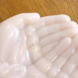 Pink opaline hand bowl