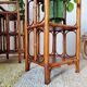Pair of rattan shelves - antique bedside tables