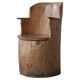 Wabi Sabi chair in solid birch, by a Swedish cabinetmaker, Modern, 1950s.