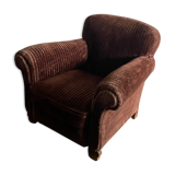 Fauteuil club velours