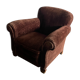 Velvet club armchair